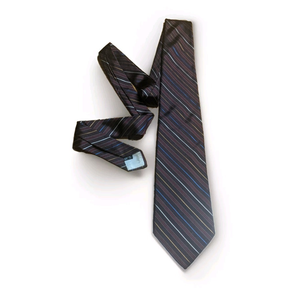 Neiman Marcus‎ Mens Silk Neckties 100% Silk Italian Made Diagonal Stripe